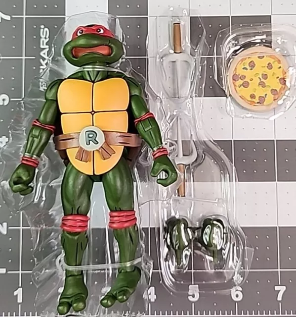 NECA TMNT Pizza Club RAPHAEL loose w/SAI & Pizza Pie 2024 Haulathon