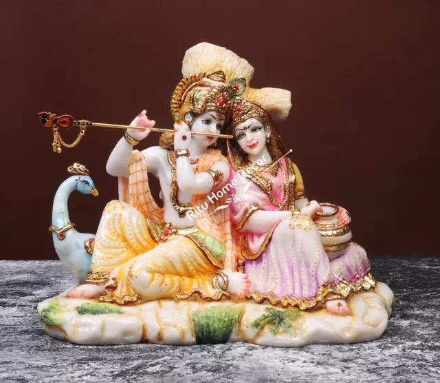 Radha Krishna Statue RadhaKishan Figur Große Radhika Kanha Skulptur Gopal