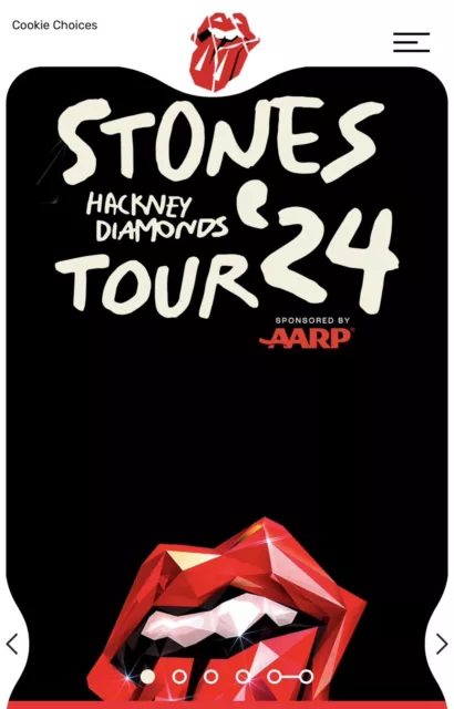 2 Rolling Stones Tickets MetLife Stadium 5/23/24 - Sec. 323- Aisle Seats