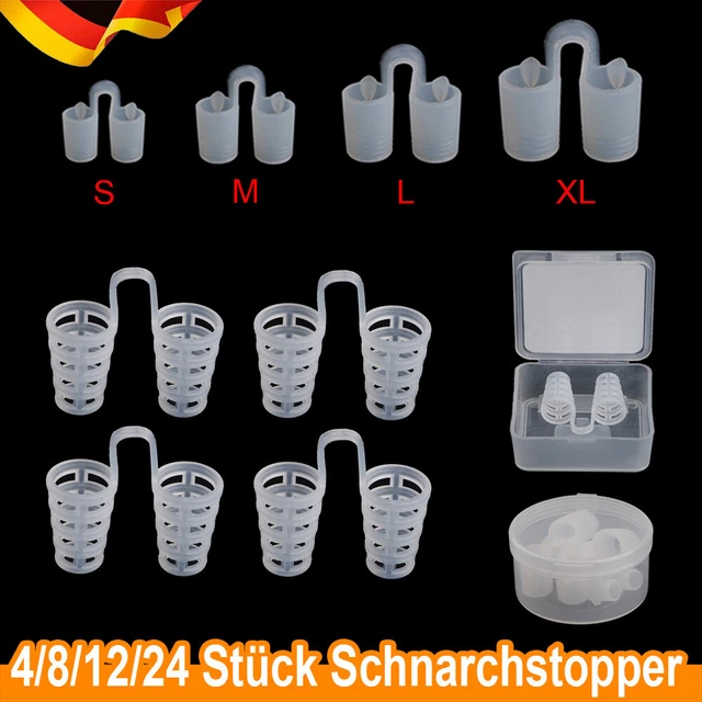 4/8/12/24 Anti ronquidos Clip nasal Extensor nasal Contra los ronquidos