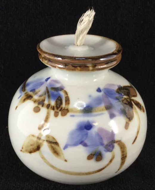 Ceramic Oil Lamp Signed By Artisan Didi