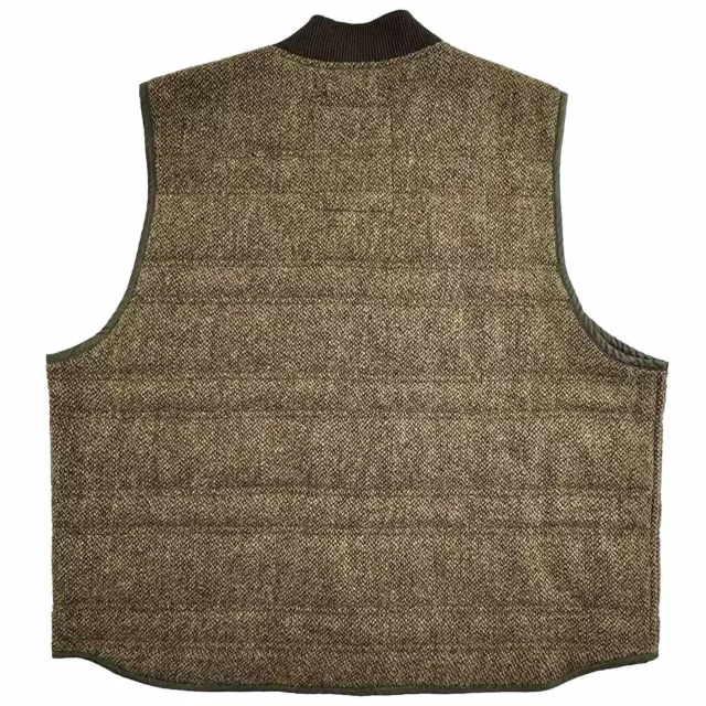 Ralph Lauren Denim Supply XXL Tweed Wool Vest Brown Camo Lined Luxury Old Money 2