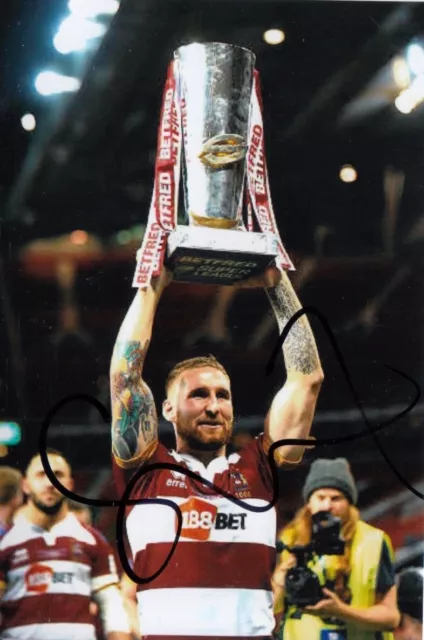 Sam Tomkins Hand Signed Wigan Warriors 6x4 Photo Rugby League Autograph 6