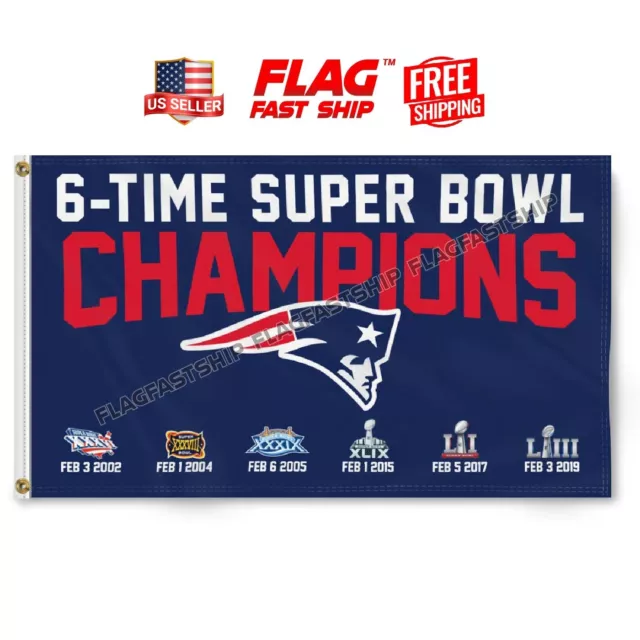 New England Patriots Flag 3X5  Superbowl Football Super Bowl FAST FREE Shipping