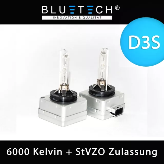 D3S Bluetech® Xenon Brenner 35W 6000K Birne Birnen Lampe Mit E-Prüfzeichen