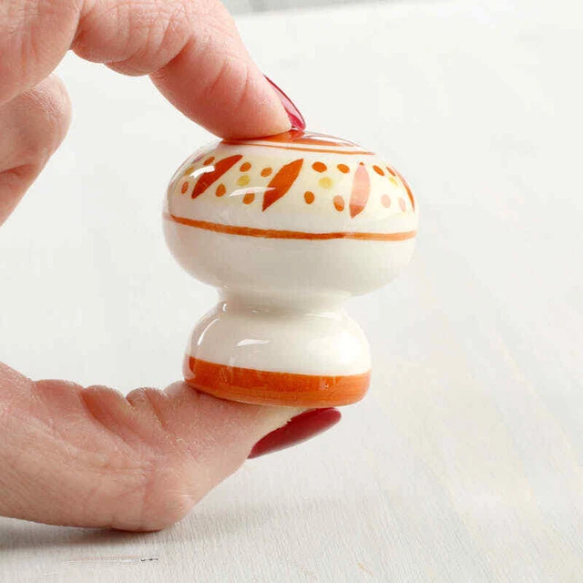 Lot de 6 boutons en céramique Chianti peints à la main collection Toscane 3