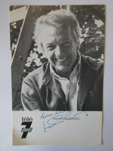 Autographe Jean Pierre Cassel. Acteur Chanteur Danseur [Jean Pierre Crochon]