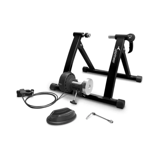 Sportneer Magnetic Stationary Bicycle Exercise Stand with Noise Reduction Wheel