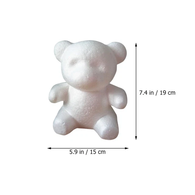 2pcs Dekorative Unfinished DIY Bär Ornamente DIY Bär Puppen 4