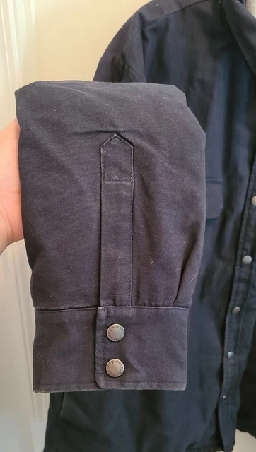 Dickies Jacket Men 2XL Blue Sweatshirt Hoodie Quilted Lined Shacket Distressed 6