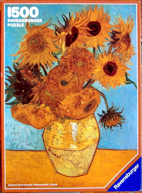 RAVENSBURGER PUZZLE, 1500 Teile, "Sonnenblumen", 59,7 x 84,3 cm, 1 Teil