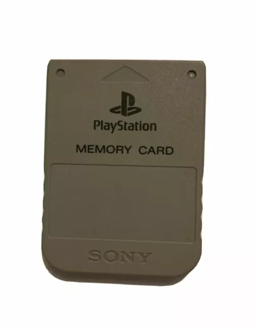 Genuine Official Sony Memory Card SCPH-1020 Grey For PlayStation 1 PS1 1MB