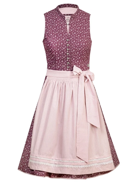 Marjo Midi Dirndl 2tlg. 58cm MIRIAM pflaume altrosa