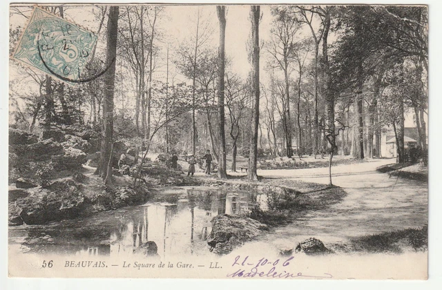 BEAUVAIS - Oise - CPA 60 - La Grotte au Square de la Gare