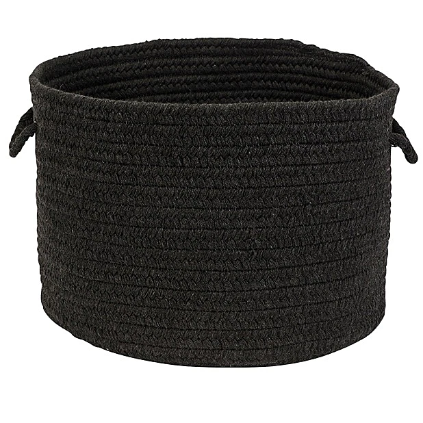 Colonial Mills LS06A013X009 13 x 13 x 9 in. Sunbrella Solid Basket, Ebony