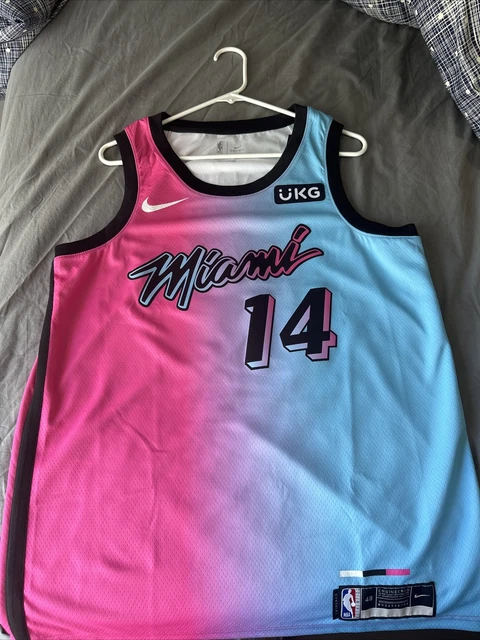 TYLER HERRO SIGNED MIAMI HEAT VICE VERSA NBA JERSEY KENTUCKY JACK HARLOW  BAS