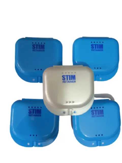 5 PC Dental Orthodontic Retainer Denture Storage Case Box Mouthguard Container