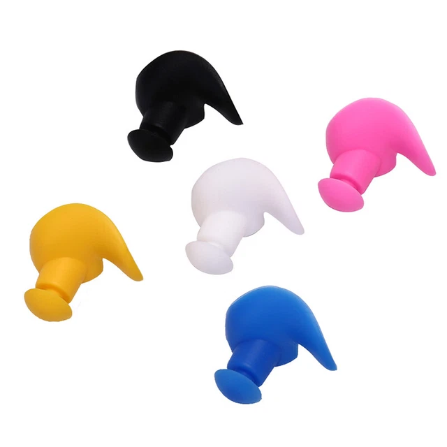 5 paia tappi per le orecchie in morbido silicone antirumore per nuoto sonno. Y4