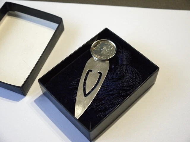 Bnib Unused Boxed Usa Mint 2000 New Hampshire Coin Sterling Silver 925 Bookmark