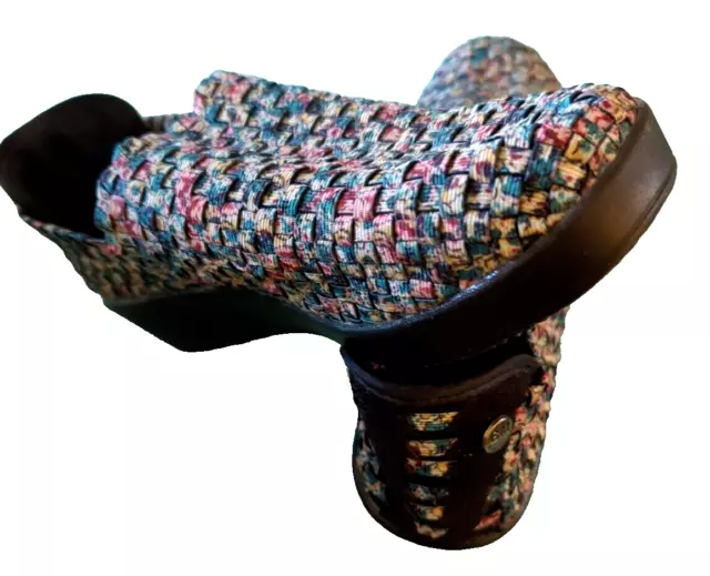 BERNIE MEV RIGGED Jim Lapis Shoes Sz 36 US 6 Basket Weave Hand Woven Slip On 54.99 PicClick