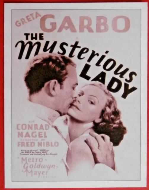 GRETA GARBO - Card # 03 - Movie Idols Set - THE MYSTERIOUS LADY