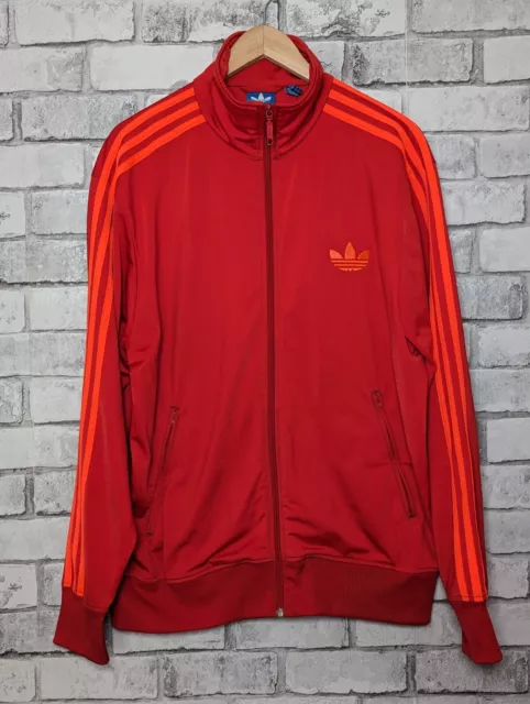 Adidas Firebird Mens Tracksuit Jacket Track Top Retro Trefoil Rare Neon. Large