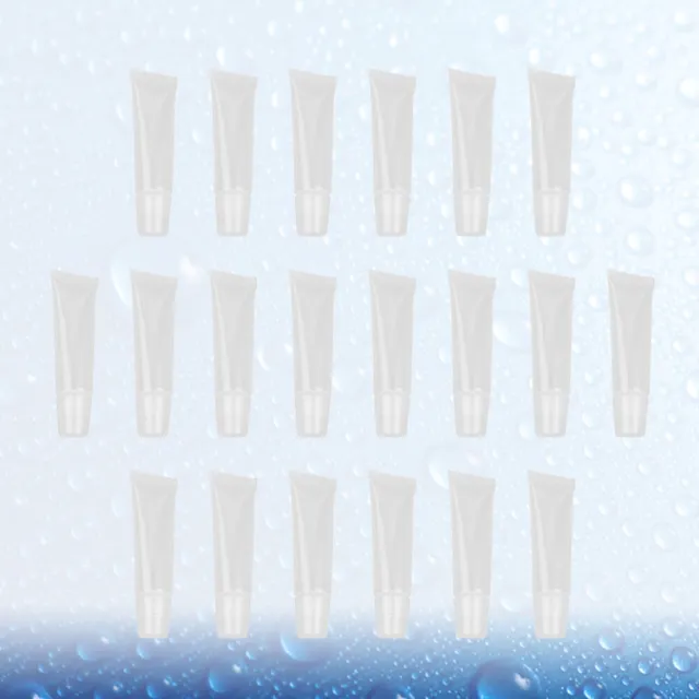Tubos vacíos de recarga transparente tubos de brillo labial vacíos tubos de compresión de brillo labial