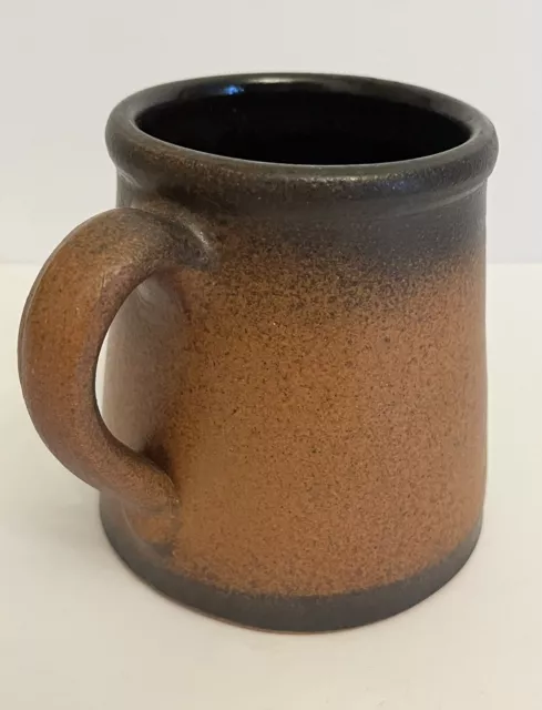 Hand Thrown Redware Studio Art Pottery Coffee Mug Artist Signed