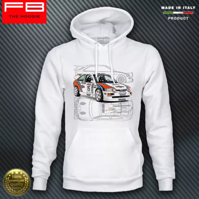 Felpa Hoodie Ford Escort Cosworth Martini Racing Rally Gr A History Champion