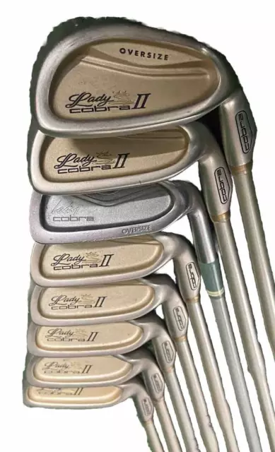 Lady Cobra II Golf Iron Set 4-PW,SW Hump IQ Ladies Graphite 5i/37" Nice Grips RH