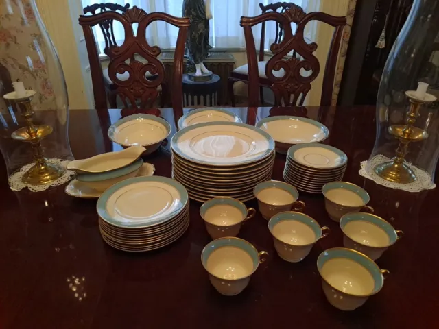 Old Ivory Syracuse China EDMONTON Partial Service For 12 w/Serving Pieces - 45pc