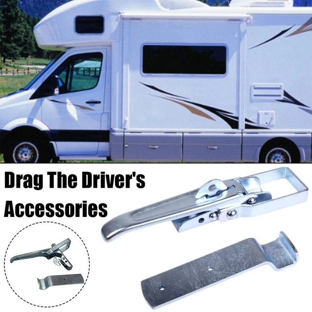 2 Fermaporta Per Camper E Roulotte A Forma Di T - Kit In Plastica Bianca Per Porte E Armadi