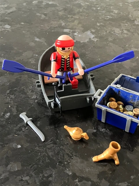 Figurine Playmobil Pirate Jambe De Bois N°2 Avec Épée - Vintage Bateau Flibustier - Occasion