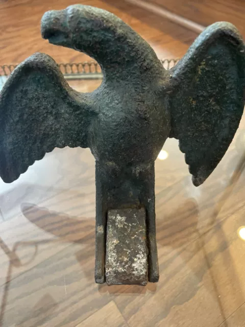 Antique Cast Iron Eagle Finial 1800’s  **Rare Find**