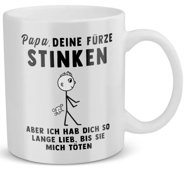 Papa Geschenk zum Vatertag Vater Tasse Geburtstag Kaffeetasse Mann Weihnachten