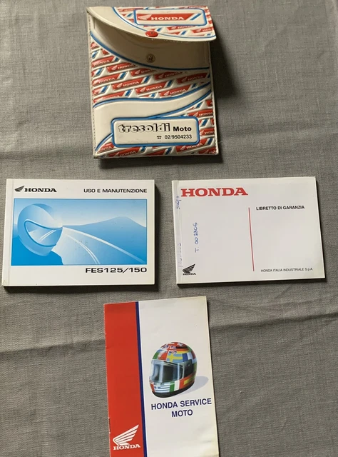 Libretto Manuale uso manutenzione Italiano HONDA FES PANTHEON 125 150 + custodia