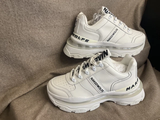 NAKED WOLFE WHITE Titan Sneakers UK 10 EU 44 – RRP £190  display picture 1
