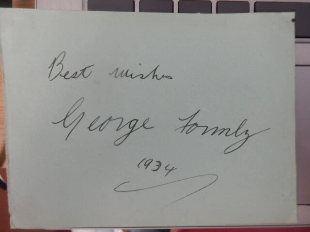 George  Formby  -  Actor /  Singer      -  Autograph