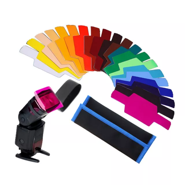 20x  20 colors FLash/Speedlite/Speedlight Color Gels Filter  kit  Be L3