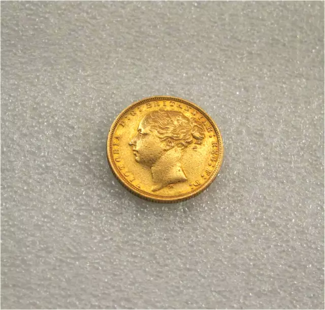 1875-M Australia Victoria Gold Sovereign coin United Kingdom Melbourne  mint