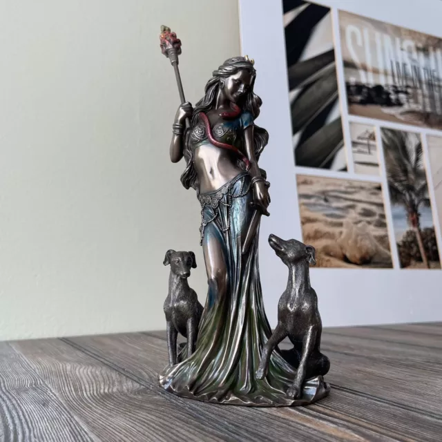 Custom Made Hecate Greek Mythology Goddess Of Magic Figurine Statue 13.5 Inches