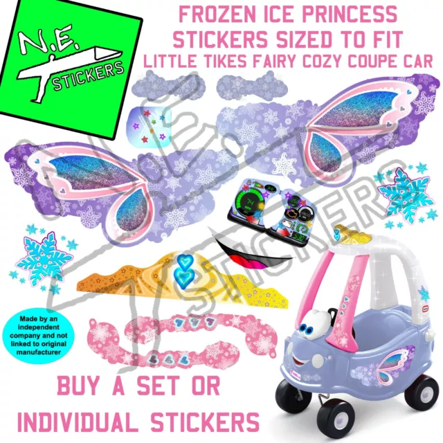 Replacement stickers TO FIT Little Tikes FAIRY Cozy Coupe ride-on toy car