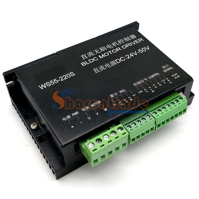 Nitrip WS55-220 DC 48V 500W CNC Borstelloze Spindle BLDC Motor Driver Controller