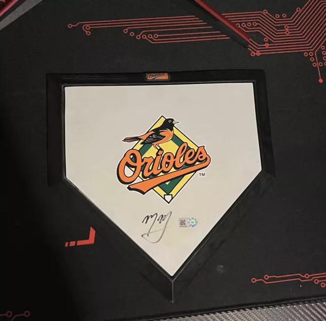 Manny Machado Signed Home Plate