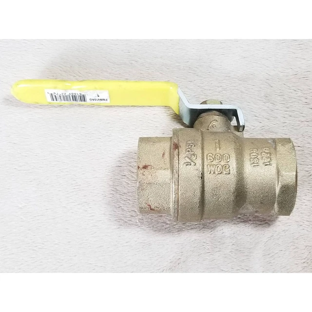 FNW Ball Valve 1" Threaded Brass 600 WOG FNW410AG BRS125G NEW