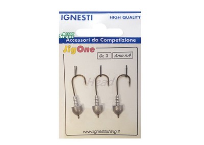Ignesti JIG ONE TROUT JIG HEAD ROUND 4 GR AMO 1   CONF 3 PZ   AMO PIOMBATO IGNESTI 