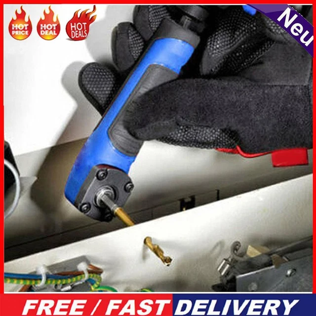 90 DEGREE RIGHT Angle Extension Screwdriver Socket Holder Adapter (Blue ...