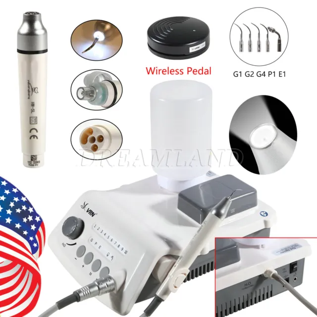 Dental Piezo Ultrasonic Scaler/ LED Handpiece Fit Woodpecker EMS VRN Tip