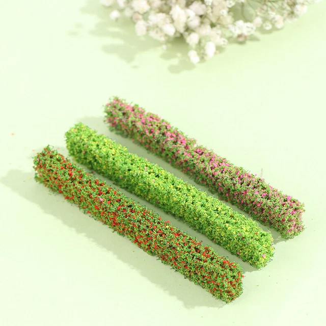 Dollhouse Garden Scene Flowerbed Shrub Simulation Flowerbed Outdoor Mini .l.t2