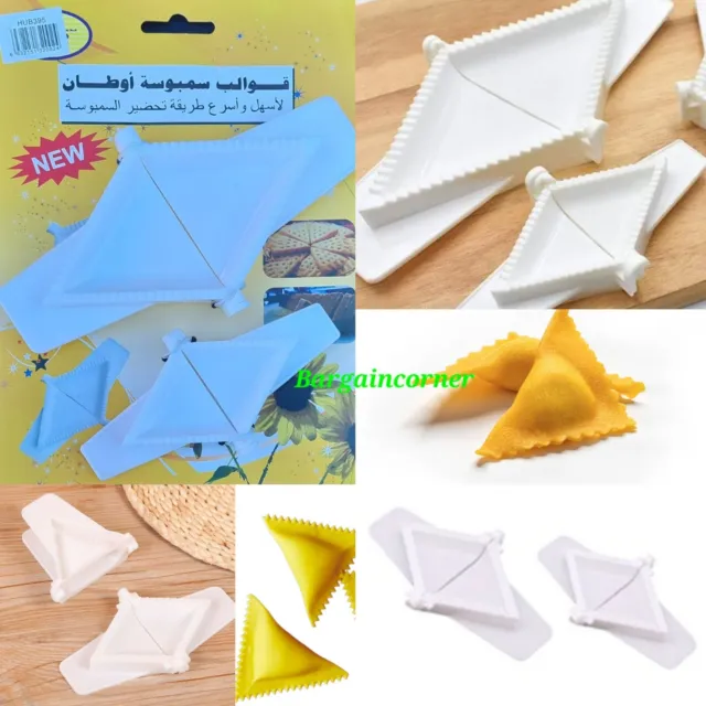 Triangular Mould Dumling Empanada Ravioli Samosa Mould Press 2 Pcs & Size Mould